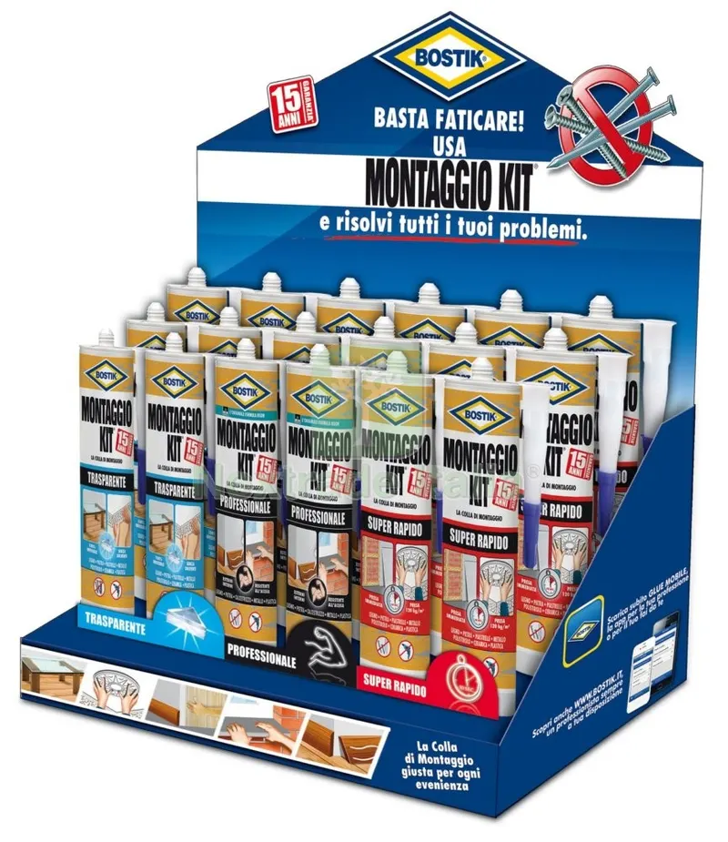 Bostik Montaggio Espositore Cartucce (6+6+6) — Articoli per ufficio — rif. FERX.6243 Bostik Montaggio Espositore Cartucce (6+6+6) — Articoli per ufficio — rif. FERX.6243