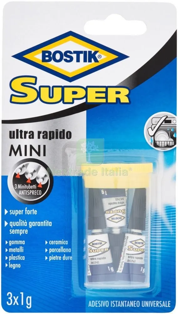 10PZ Bostik Super Mini 3X1 GR. — Adesivi e sigillanti — rif. FERX.6245 10PZ Bostik Super Mini 3X1 GR. — Adesivi e sigillanti — rif. FERX.6245