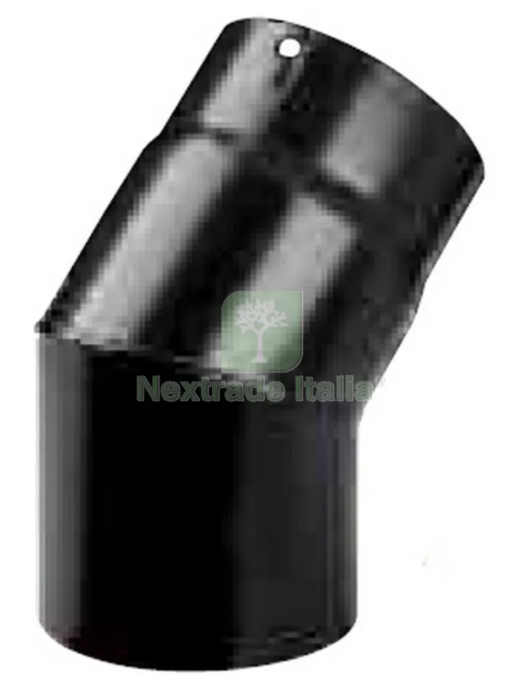 GOMITO PLUS PORCELLANATO 45 D 15 CM NERO — Tubi e raccordi — rif. FERX.6309 GOMITO PLUS PORCELLANATO 45 D 15 CM NERO — Tubi e raccordi — rif. FERX.6309