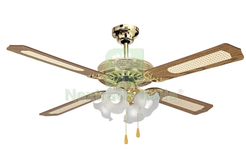 Ventilatore a Soffitto"old America" con Luci 130 — Pompe — rif. FERX.6318