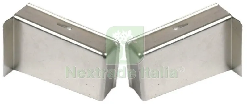 Blister Gusci Copertura Metallo Cromo Satinato Destra Sinistra (PZ.2) — Ferramenta per legno e mobili — rif. FERX.63372 Blister Gusci Copertura Metallo Cromo Satinato Destra Sinistra (PZ.2) — Ferramenta per legno e mobili — rif. FERX.63372