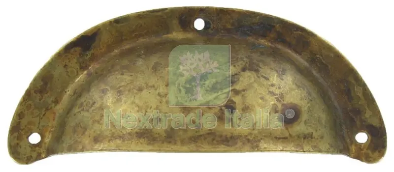 25PZ Maniglia Antichizzata ART.15122 MM.77X31 Ottone Antico — Maniglie e pomelli — rif. FERX.635