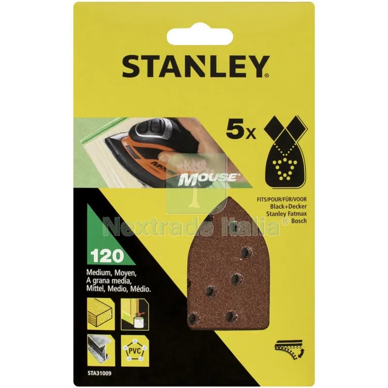 PIRANHA/ X31009 5 FOGLI VELCROSOSO X MOUSE GR.120 — Adesivi e sigillanti — rif. FERX.6350 PIRANHA/ X31009 5 FOGLI VELCROSOSO X MOUSE GR.120 — Adesivi e sigillanti — rif. FERX.6350