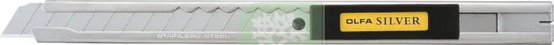 6PZ OLFA CUTTER INOX 9 MM CON CURSORE ART. SRV-1 — Misurazione e taglio manuale — rif. FERX.63966