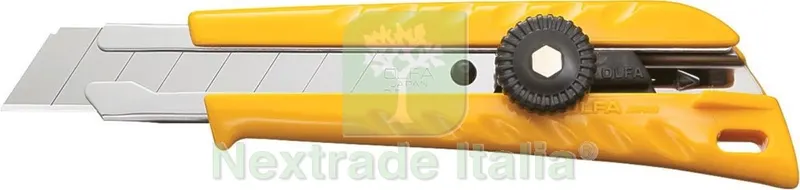 OLFA CUTTER 18 MM CON ROTELLA ART. L1 — Misurazione e taglio manuale — rif. FERX.63991