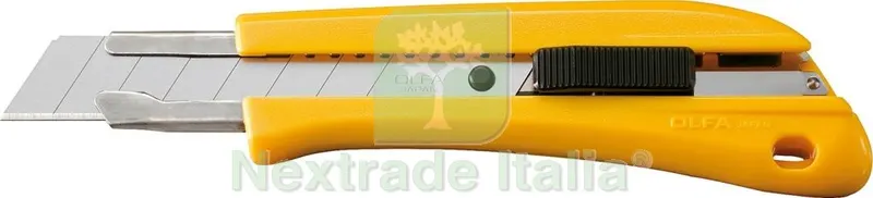 6PZ OLFA CUTTER 18 MM CON CURSORE ART. BN-AL — Misurazione e taglio manuale — rif. FERX.63995