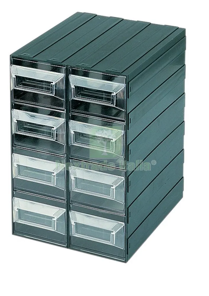 2PZ Cassettiera Terry "vision 21" a 8 Scomparti — Arredo — rif. FERX.6421