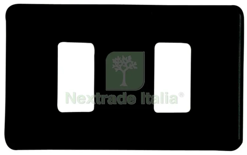 6BLISTER Blister Coprinterruttore Plastica MIS.B Nero (PZ.2) — Interruttori e prese — rif. FERX.64354