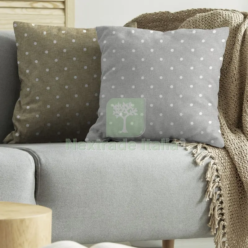 4PZ Cuscino Tulipano CM.57X57 Pois Grigio 1810 — Tempo libero outdoor — rif. FERX.6445 4PZ Cuscino Tulipano CM.57X57 Pois Grigio 1810 — Tempo libero outdoor — rif. FERX.6445