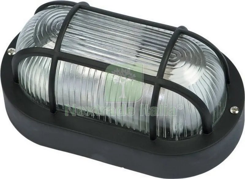 Plafoniera Ovale Griglia Nera — Illuminazione — rif. FERX.65029 Plafoniera Ovale Griglia Nera — Illuminazione — rif. FERX.65029
