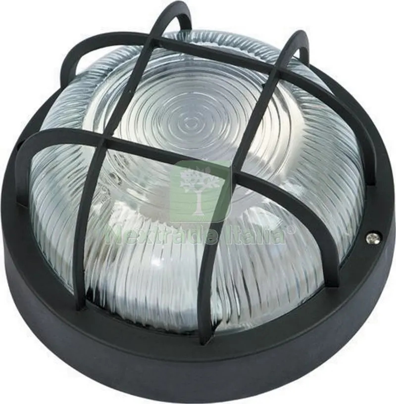 Plafoniera Tonda Griglia Nera — Illuminazione — rif. FERX.65035 Plafoniera Tonda Griglia Nera — Illuminazione — rif. FERX.65035