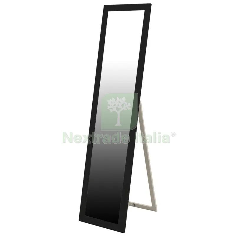 Specchio a Pavimento CM 40X160 Nero Satinato — Accessori bagno — rif. FERX.6546 Specchio a Pavimento CM 40X160 Nero Satinato — Accessori bagno — rif. FERX.6546