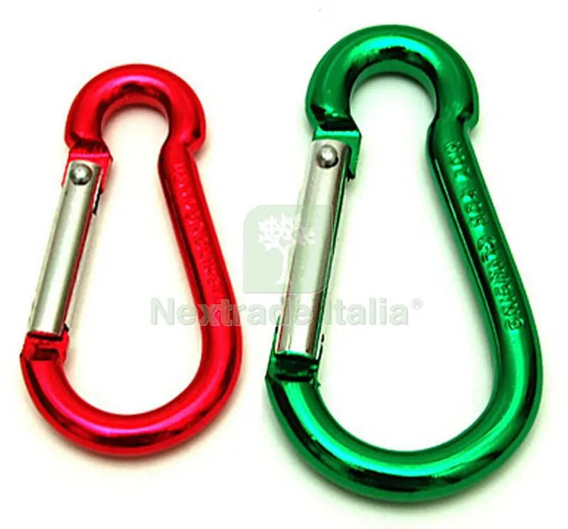 5BLISTER BLISTER MOSCHETTONI PORTACHIAVI MM.60 (PZ.2) — Ganci, moschettoni e anelli — rif. FERX.66661
