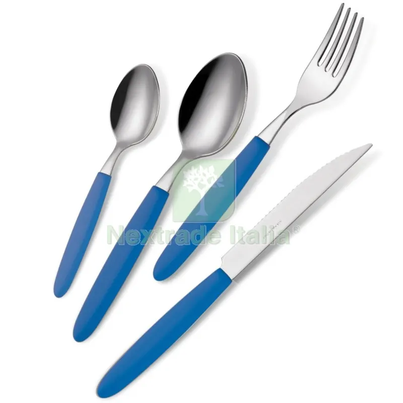 POSATE LIGHT BARATTOLO PZ.24 BLU 285 18/0 — Casalinghi e organizzazione — rif. FERX.670366 POSATE LIGHT BARATTOLO PZ.24 BLU 285 18/0 — Casalinghi e organizzazione — rif. FERX.670366