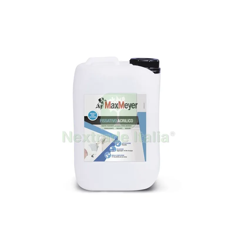 MAX FISSATIVO ACRILICO 4 L TRASPARENTE — Pitture murali e idropitture — rif. FERX.670980 MAX FISSATIVO ACRILICO 4 L TRASPARENTE — Pitture murali e idropitture — rif. FERX.670980