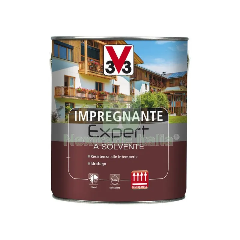 V33 IMPREGNANTE EXPERT SOLVENTE NOCE MEDIO 2,5L — Vernici e smalti — rif. FERX.671384 V33 IMPREGNANTE EXPERT SOLVENTE NOCE MEDIO 2,5L — Vernici e smalti — rif. FERX.671384