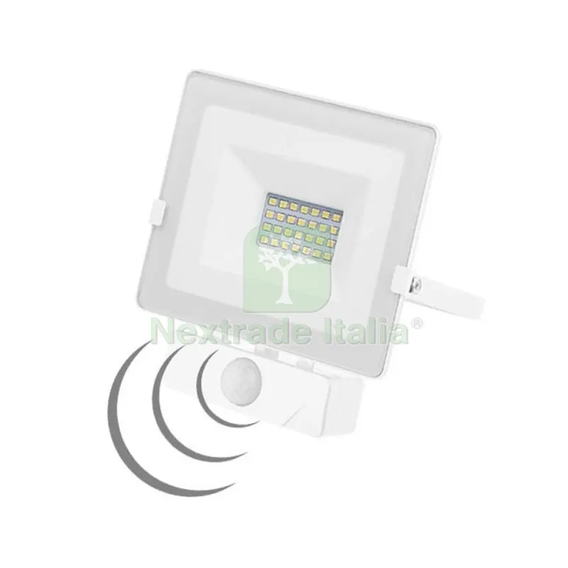 Proiettore LED C/Sensore 20W 4000K Bianco — Illuminazione — rif. FERX.671472 Proiettore LED C/Sensore 20W 4000K Bianco — Illuminazione — rif. FERX.671472