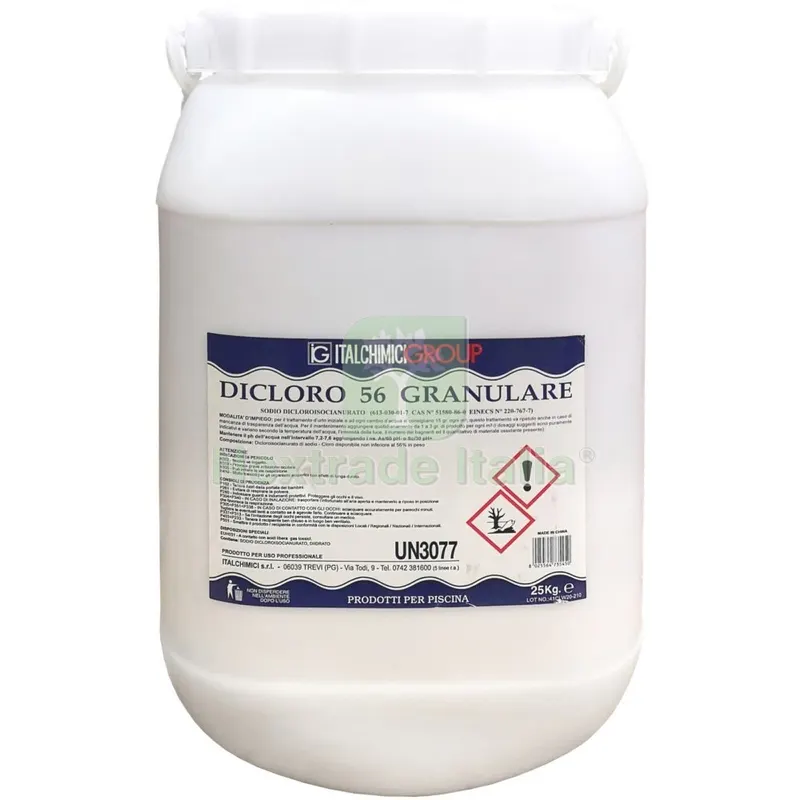 Cloro x Piscine in Polvere 56 KG.25 (italchimici) — Piscine e strutture — rif. FERX.67716