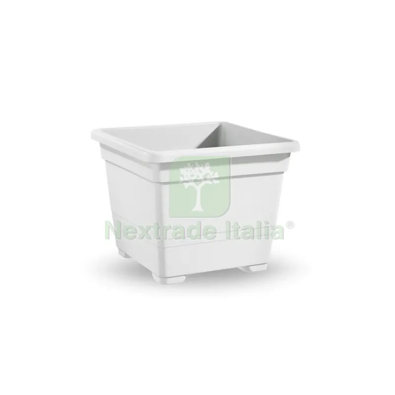 VASO QUADRATO CM.32 BIANCO — Vasi e fioriere — rif. FERX.677952 VASO QUADRATO CM.32 BIANCO — Vasi e fioriere — rif. FERX.677952