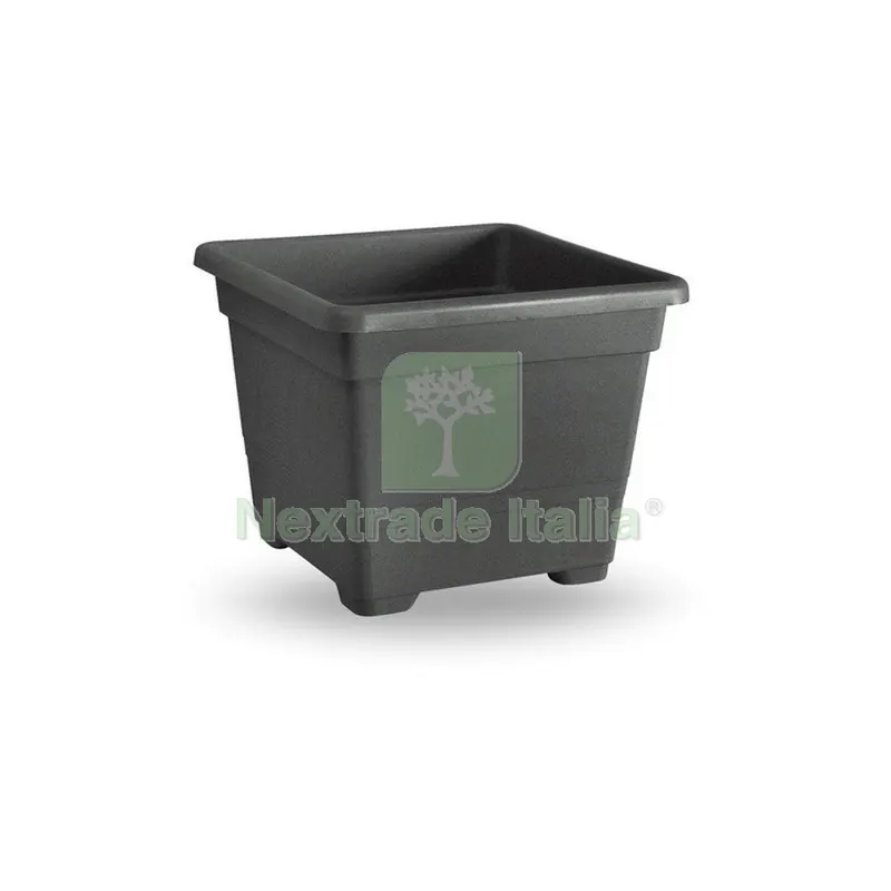 VASO QUADRATO CM.32 ANTRACITE — Vasi e fioriere — rif. FERX.677953