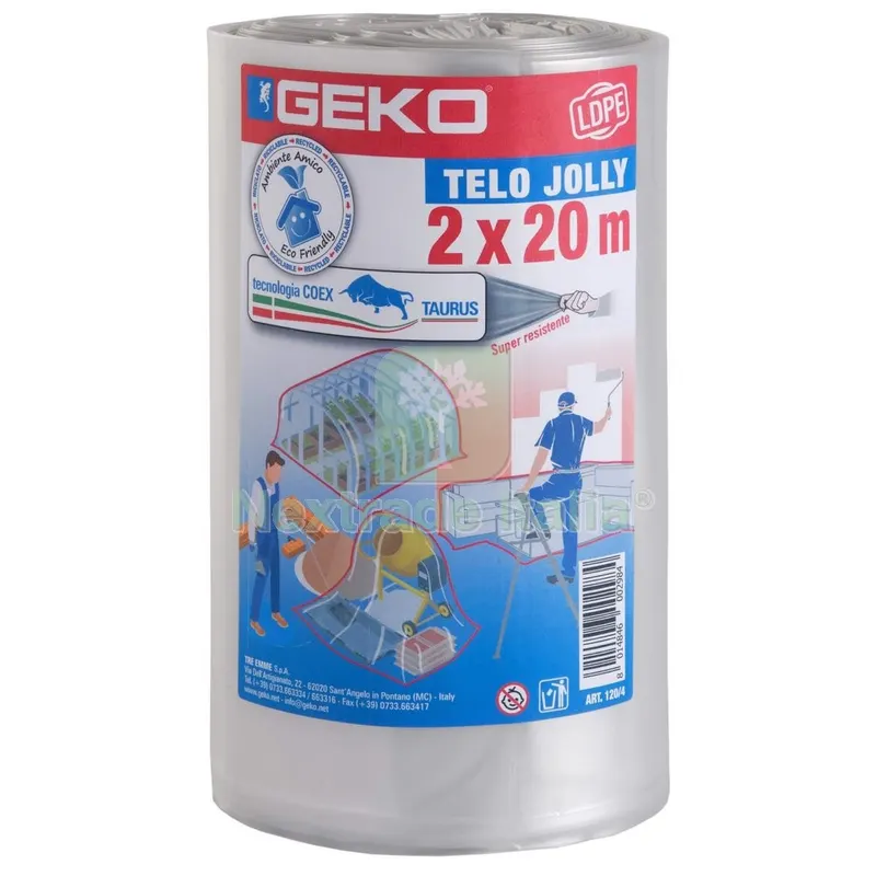 6RT Bobina Polietilene 2X20 M (40 MQ) — Materiali e teli da cantiere — rif. FERX.6790 6RT Bobina Polietilene 2X20 M (40 MQ) — Materiali e teli da cantiere — rif. FERX.6790