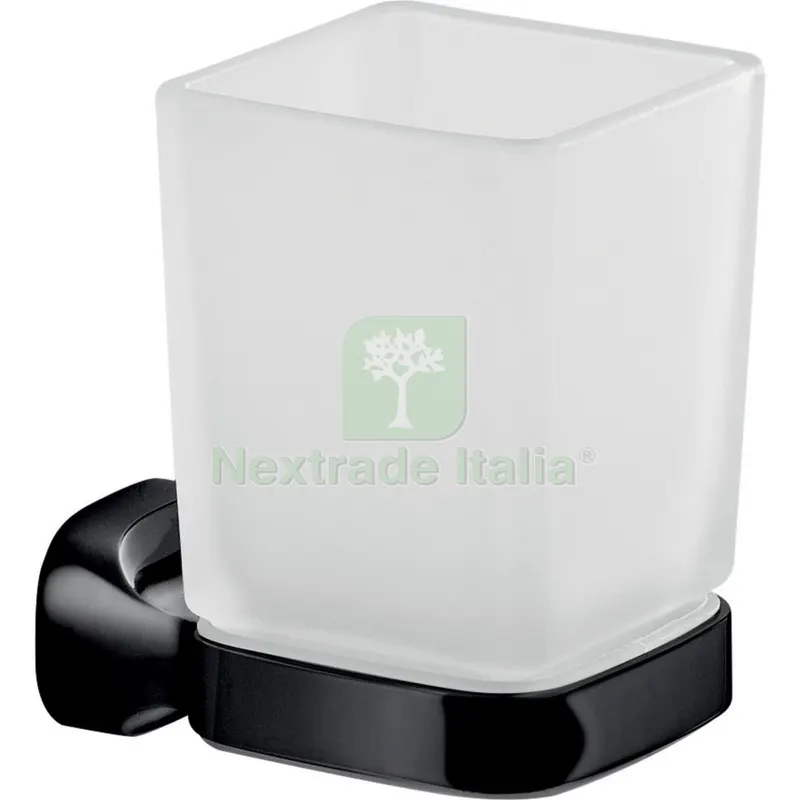 Gedy ST10 Portaspazzolino Stelvio Nero Opaco — Accessori bagno — rif. FERX.679057