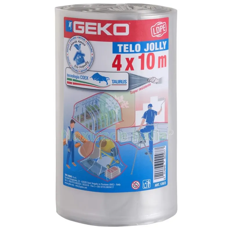 6RT BOBINA POLIETILENE 4X10 M (40 MQ) — Materiali e teli da cantiere — rif. FERX.6808