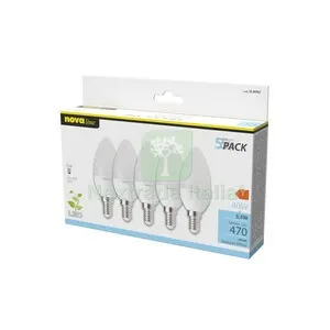 Nova Lampada LED Oliva E14 4,9W 4000K 5 PZ — Illuminazione — rif. FERX.681836