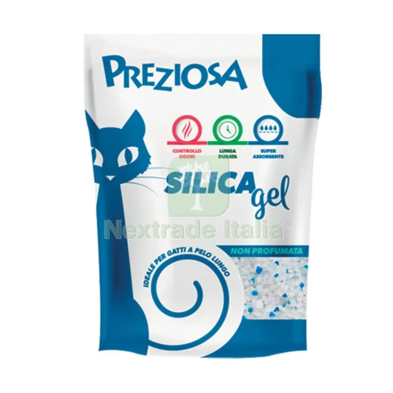 6PZ Lettiera Gatto Preziosa 2,25 KG Classica Silica GEL — Gatti — rif. FERX.683967