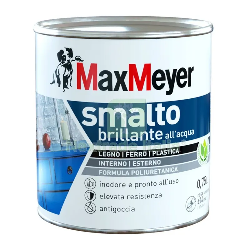 Max Smalto Allacqua Poliuretanico Brillante LT.0,750 Marrone — Vernici e smalti — rif. FERX.684405