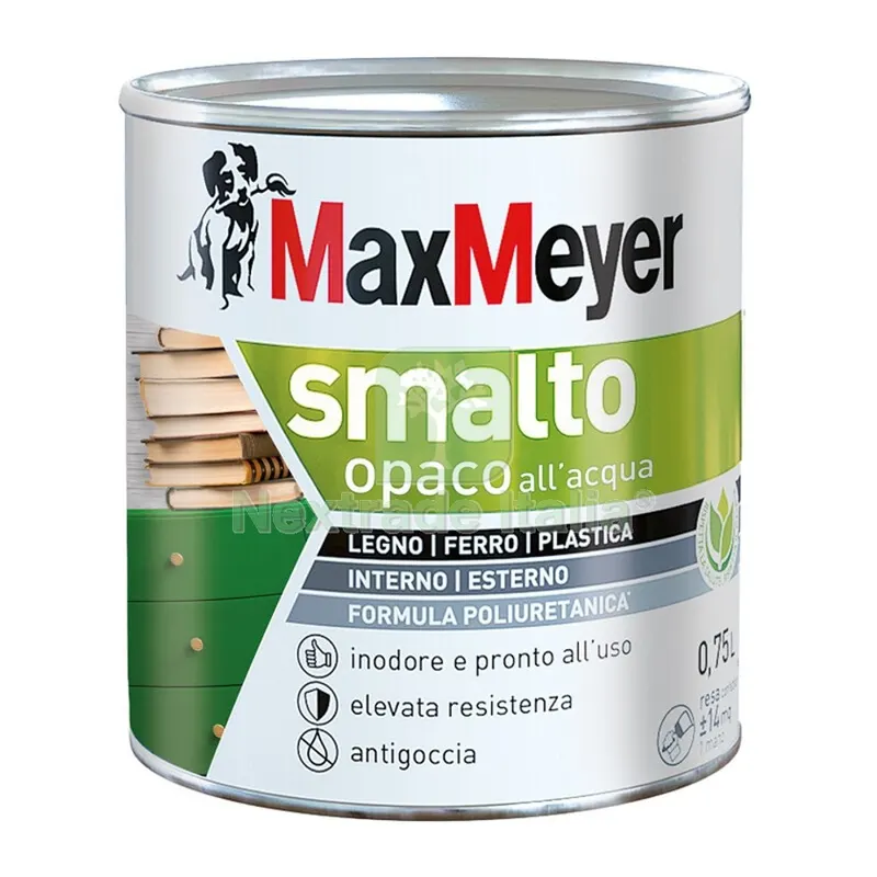 MAX SMALTO ALLACQUA POLIURETANICO OPACO LT.0,750 GRIGIO FUMO — Vernici e smalti — rif. FERX.684421