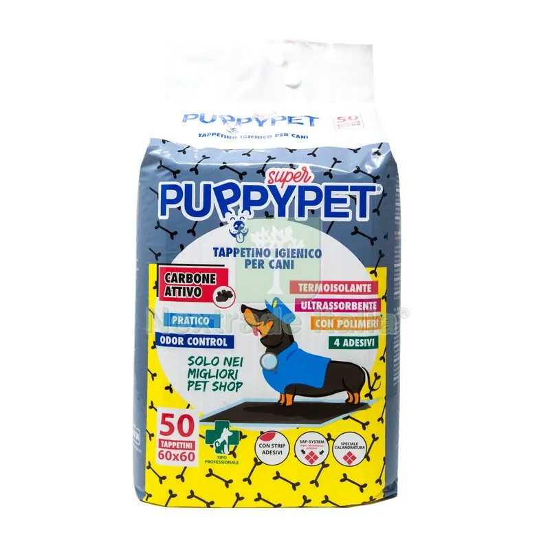 Tappetino Puppy PET CM.60X60 Carboni Attivi PZ.50 — Protezioni corpo — rif. FERX.687905