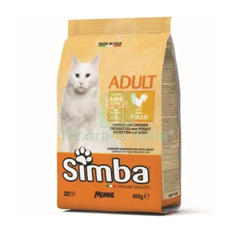 MONGE SIMBA GATTO GR.400 CROCCANTINI POLLO — Gatti — rif. FERX.688898