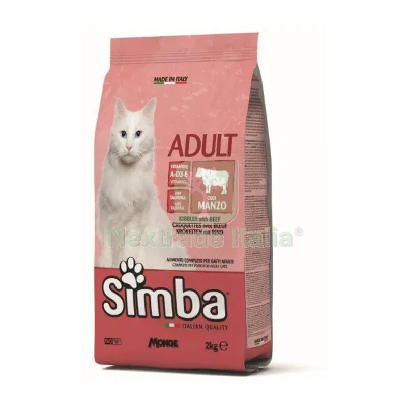 MONGE SIMBA GATTO KG.2 CROCCANTINI MANZO — Gatti — rif. FERX.688899