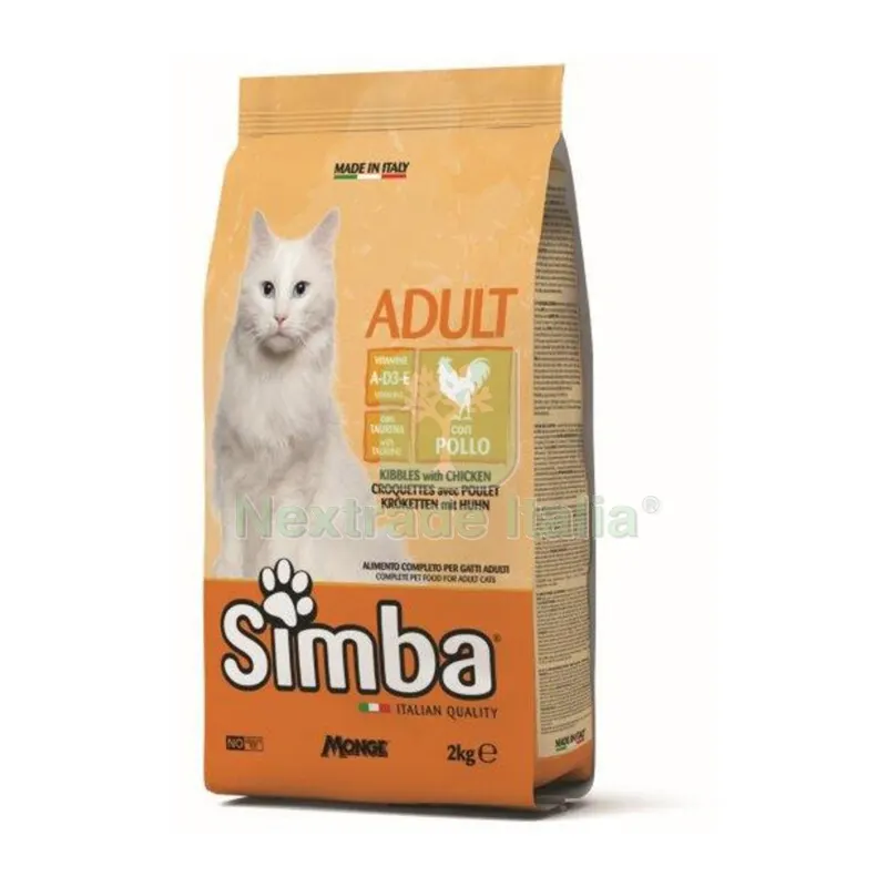MONGE SIMBA GATTO KG.2 CROCCANTINI POLLO — Gatti — rif. FERX.688900