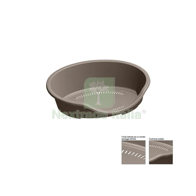 Zoov Lettino per Cani/Gatti CM.95X70X29 Tortora — Cani — rif. FERX.689314 Zoov Lettino per Cani/Gatti CM.95X70X29 Tortora — Cani — rif. FERX.689314