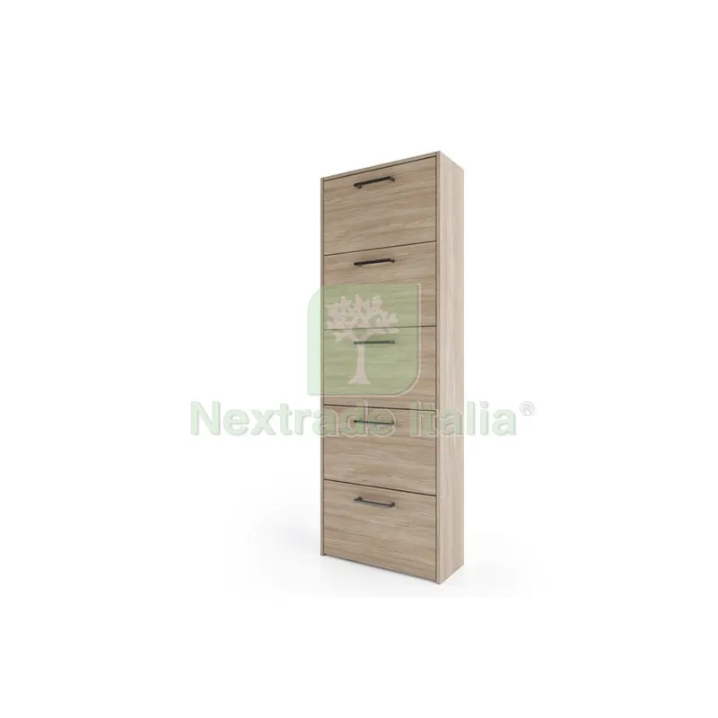 Scarpiera 5 Ante Doppia MOD.EKO308 Rovere 172X60X25 CM — Arredo — rif. FERX.690098 Scarpiera 5 Ante Doppia MOD.EKO308 Rovere 172X60X25 CM — Arredo — rif. FERX.690098