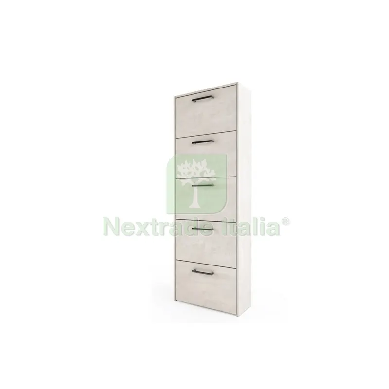 Scarpiera 5 Ante Doppia MOD.EKO308 Bianco Satinato 172X60X25 CM — Arredo — rif. FERX.690099 Scarpiera 5 Ante Doppia MOD.EKO308 Bianco Satinato 172X60X25 CM — Arredo — rif. FERX.690099
