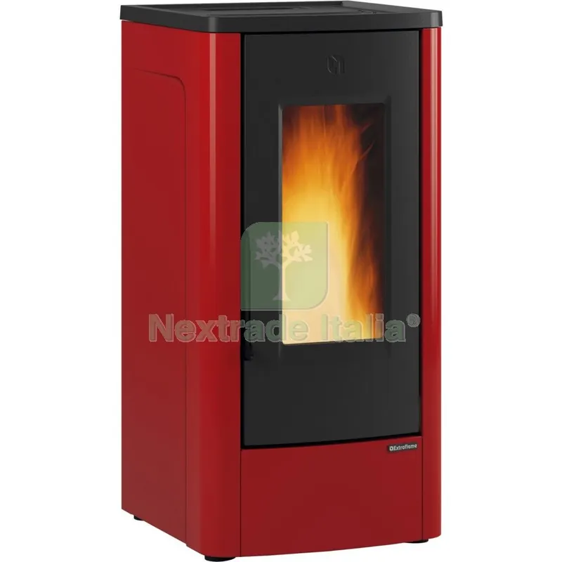 Stufa a Pellet KW10 Dahiana VFS Bordeaux — Stufe e camini — rif. FERX.691