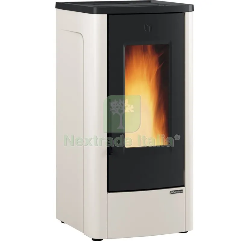 Stufa Pellet 11 KW Dahiana Plus VFS Canalizzata Avorio — Stufe e camini — rif. FERX.695