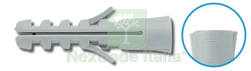 SCATOLA TASSELLO SENZA BORDO 6 MM 100 PZ — Tasselli e ancoraggi — rif. FERX.6966 SCATOLA TASSELLO SENZA BORDO 6 MM 100 PZ — Tasselli e ancoraggi — rif. FERX.6966