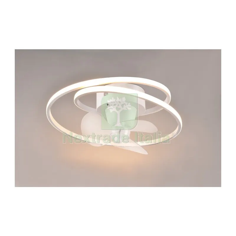 Plafoniera C/Ventilatore LED 40W Umea Spirale 50CM — Illuminazione — rif. FERX.696740