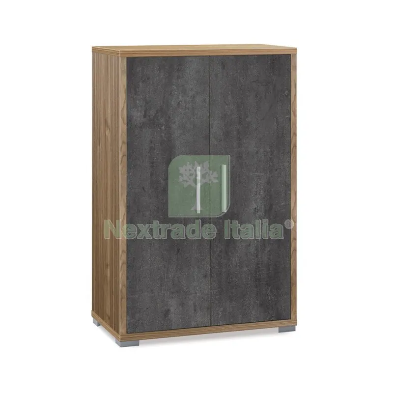 UFFICIO DOUBLE MOBILE 2A 110X71 NOCE ST/OSS NERO — Serrature e cilindri — rif. FERX.697661