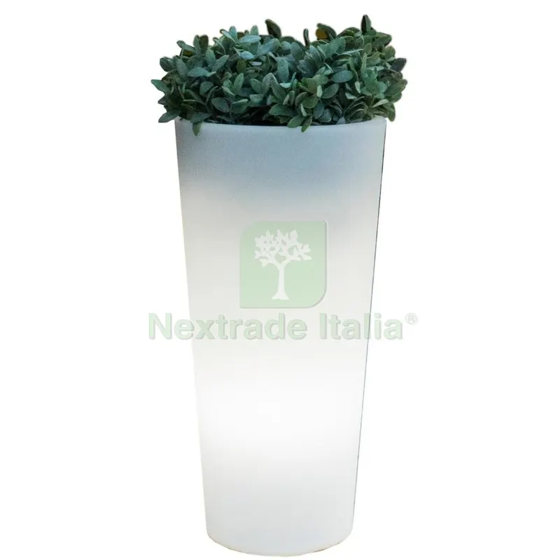 Vaso Solare MOD.FICUS Tondo H.60 RGB con Telecomando — Vasi e fioriere — rif. FERX.706