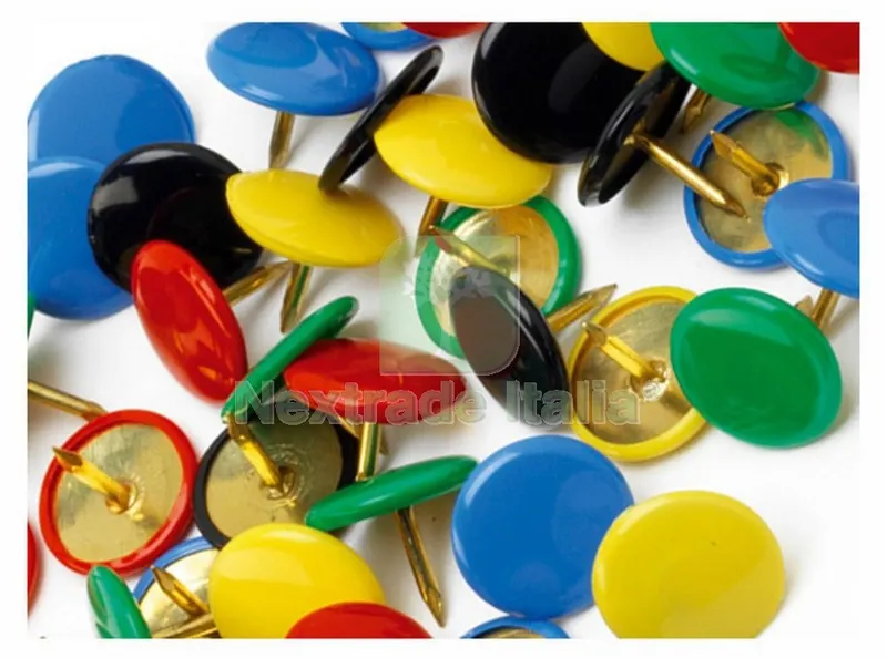 10SCATOLE SC Puntine da Disegno Colore Verde (PZ.80) — Articoli per ufficio — rif. FERX.71165 10SCATOLE SC Puntine da Disegno Colore Verde (PZ.80) — Articoli per ufficio — rif. FERX.71165