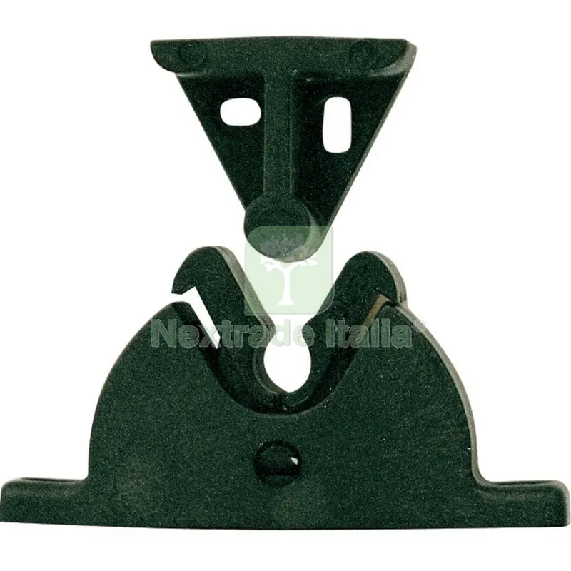 6BLISTER Blister Fermaporta a Pinza Plast. Nera Universale — Ferramenta porte e finestre — rif. FERX.71402