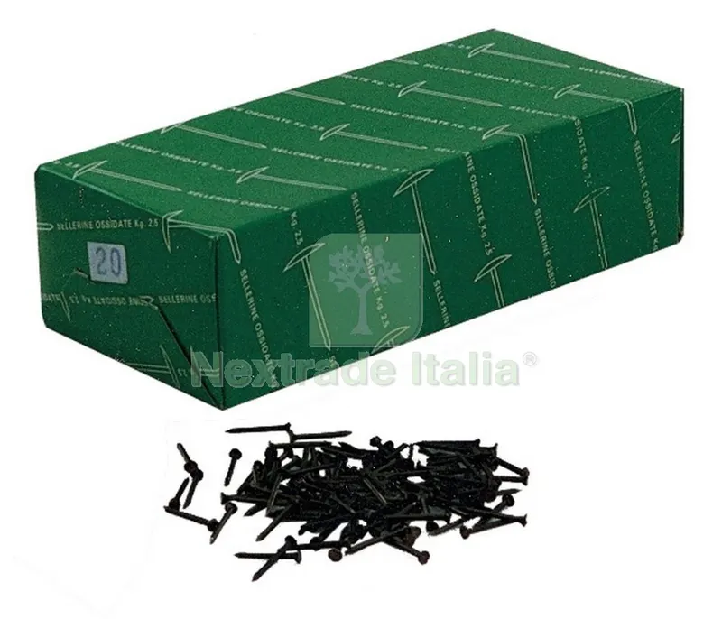 5SCATOLE SC SELLERINE IN RAME MM.20 (GR.60) — Chiodi e graffe — rif. FERX.71742
