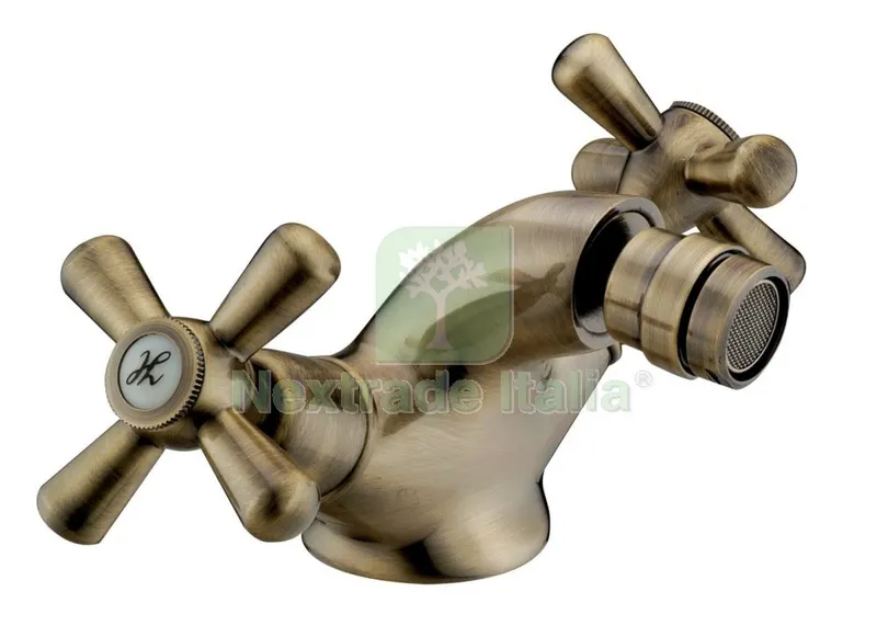 SERIE SOFIA MONOFORO BIDET CROCE BRONZATO 138B — Sanitari e ceramiche — rif. FERX.7207