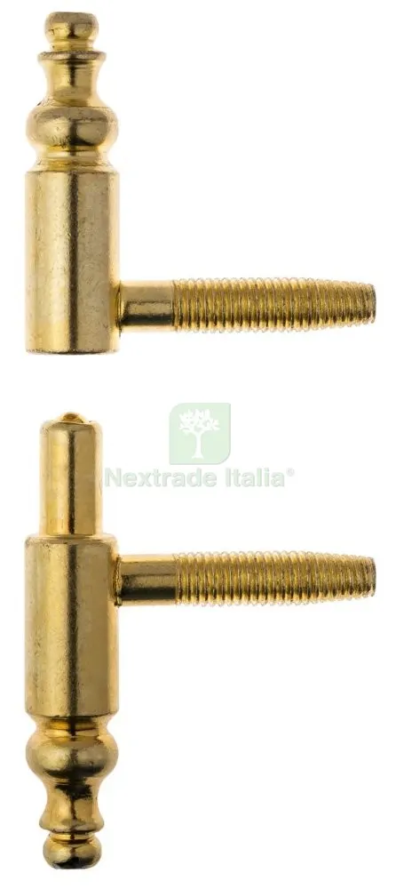 65PZ ANUBA BAROCCO ACCIAIO OTTONATO DA 13 — Cerniere e cardini — rif. FERX.7325 65PZ ANUBA BAROCCO ACCIAIO OTTONATO DA 13 — Cerniere e cardini — rif. FERX.7325