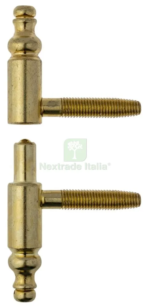 50PZ Anuba Barocco Acciaio Ottonato da 14 — Cerniere e cardini — rif. FERX.7327 50PZ Anuba Barocco Acciaio Ottonato da 14 — Cerniere e cardini — rif. FERX.7327